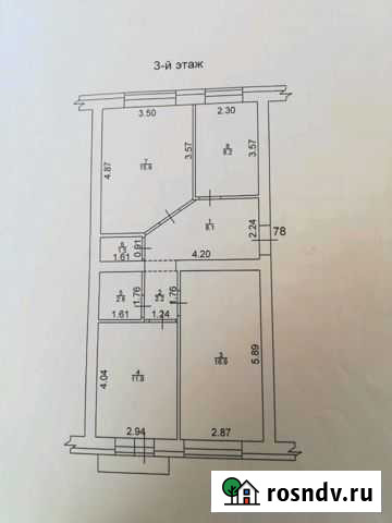 3-комнатная квартира, 67 м², 3/5 эт. на продажу в Бийске Бийск - изображение 1