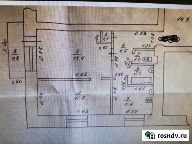 2-комнатная квартира, 38 м², 3/5 эт. в аренду на длительный срок в Ишиме Ишим - изображение 1