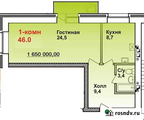 1-комнатная квартира, 46 м², 7/10 эт. на продажу в Новоалтайске Новоалтайск - изображение 1