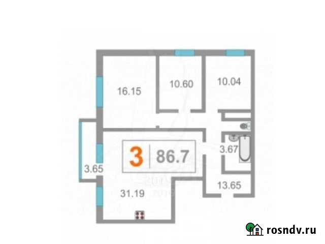 3-комнатная квартира, 84 м², 14/16 эт. на продажу в Тобольске Тобольск - изображение 1