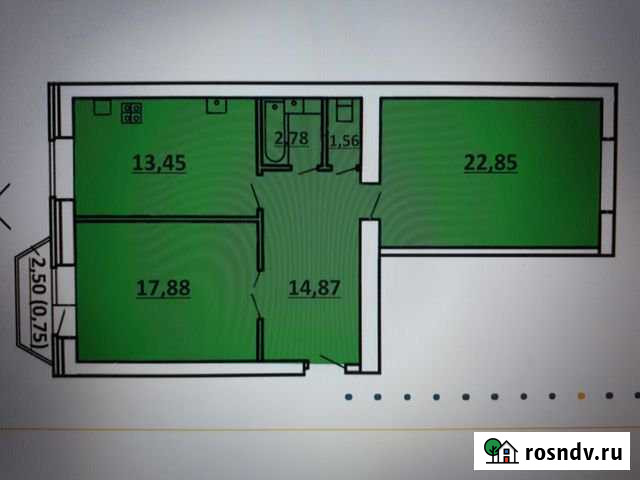 2-комнатная квартира, 74 м², 2/5 эт. на продажу в Пскове Псков - изображение 1