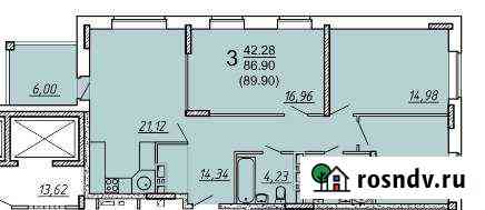 3-комнатная квартира, 89 м², 10/15 эт. на продажу в Брянске Брянск