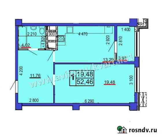 1-комнатная квартира, 52 м², 7/18 эт. на продажу в Белгороде Белгород