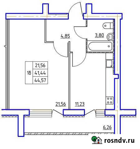 1-комнатная квартира, 44 м², 3/5 эт. на продажу в Белебее Белебей - изображение 1