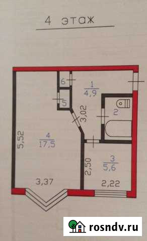 1-комнатная квартира, 31 м², 4/5 эт. на продажу в Никольском Ленинградской области Никольское - изображение 1