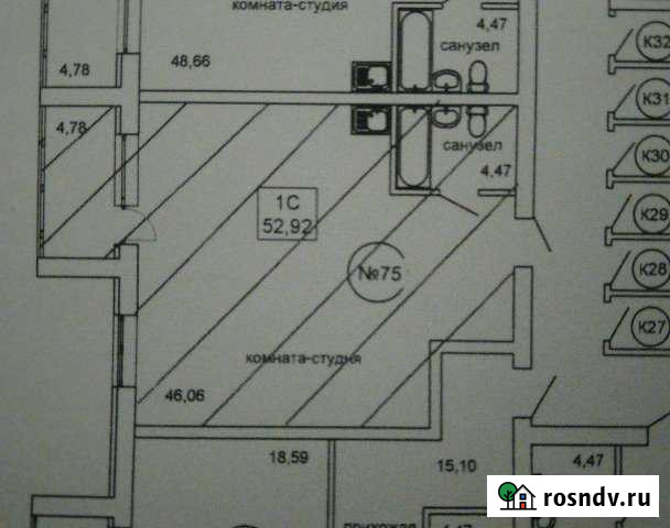 Своб. планировка, 53 кв.м., 3/3 эт. Тольятти - изображение 1