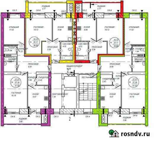 2-комнатная квартира, 61 м², 6/10 эт. на продажу в Йошкар-Оле Йошкар-Ола
