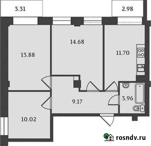 3-комнатная квартира, 70 м², 4/9 эт. на продажу в Иркутске Иркутск - изображение 1