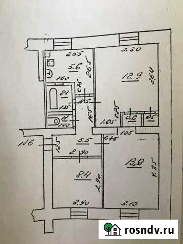 3-комнатная квартира, 50 м², 1/2 эт. на продажу в Елховке Елховка - изображение 1