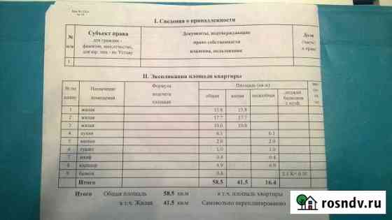 3-комнатная квартира, 58 м², 5/5 эт. на продажу в Сергиевом Посаде Сергиев Посад