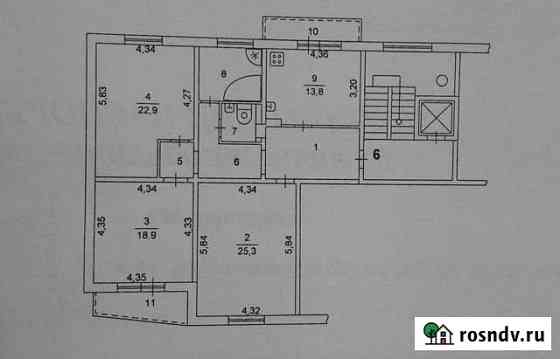 3-комнатная квартира, 110 м², 2/10 эт. в аренду на длительный срок в Челябинске Челябинск