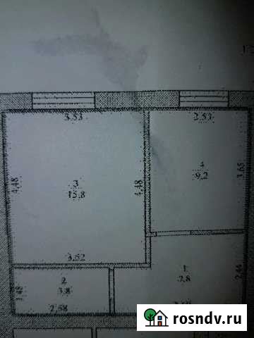 1-комнатная квартира, 36 м², 1/2 эт. на продажу в Усмани Усмань - изображение 1