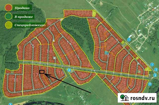 Участок СНТ, ДНП 8 сот. на продажу в Тарусе Таруса - изображение 1