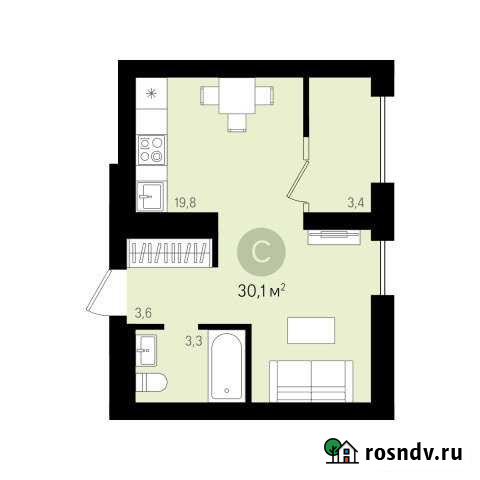 1-комнатная квартира, 30 м², 4/16 эт. на продажу в Сургуте Сургут - изображение 1