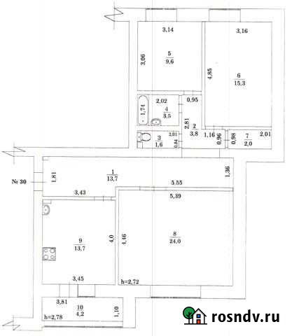 3-комнатная квартира, 87 м², 2/4 эт. на продажу в Приобье Приобье - изображение 1