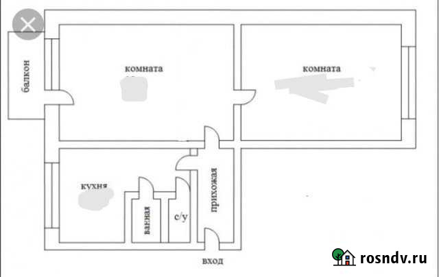 2-комнатная квартира, 45 м², 5/5 эт. на продажу в Кулотино Кулотино - изображение 1