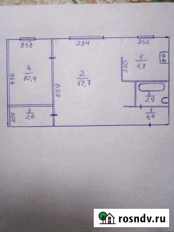 2-комнатная квартира, 43 м², 1/4 эт. на продажу в Фокино Приморского края Фокино - изображение 1