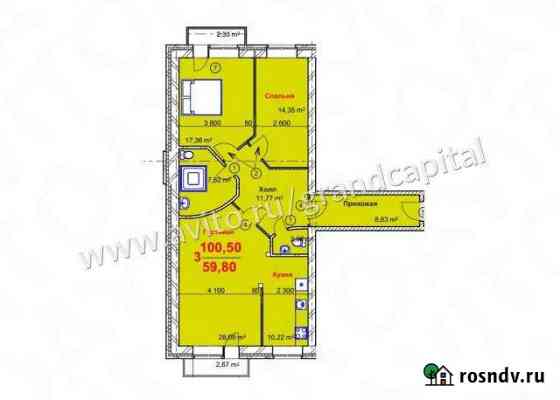 3-комнатная квартира, 101 м², 2/4 эт. на продажу в Ульяновске Ульяновск