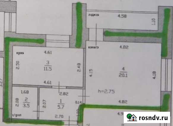1-комнатная квартира, 43 м², 2/9 эт. на продажу в Арзамасе Арзамас - изображение 1
