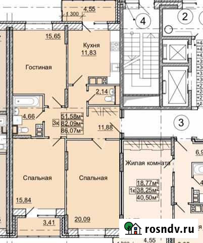 3-комнатная квартира, 90 м², 17/17 эт. на продажу в Ивантеевке Московской области Ивантеевка - изображение 1