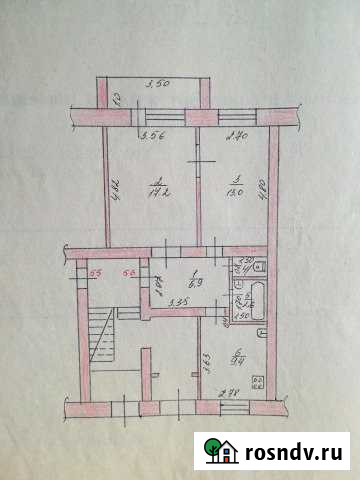 2-комнатная квартира, 52 м², 1/5 эт. на продажу в Касимове Касимов - изображение 1