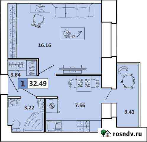 1-комнатная квартира, 32 м², 4/11 эт. на продажу в Архангельске Архангельск