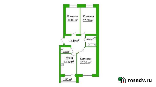 3-комнатная квартира, 86 м², 2/6 эт. на продажу в Ярославле Ярославль - изображение 1