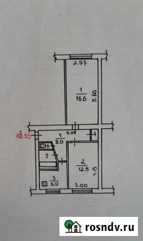 2-комнатная квартира, 47 м², 1/5 эт. на продажу в Можайске Можайск - изображение 1