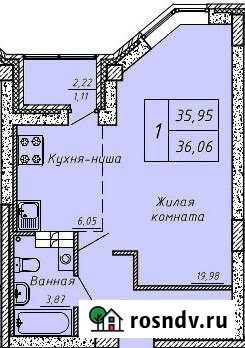 Квартира-студия, 36 м², 8/10 эт. на продажу в Заречном Свердловской области Заречный - изображение 1
