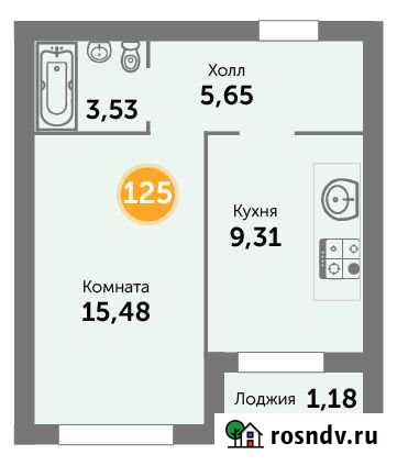 1-комнатная квартира, 35 м², 3/9 эт. на продажу в Зеленоградске Зеленоградск - изображение 1