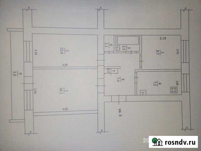 3-комнатная квартира, 58 м², 4/5 эт. на продажу в Сибае Сибай - изображение 1