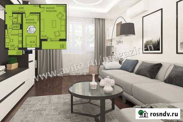 2-комнатная квартира, 68 м², 7/16 эт. на продажу в Кондратово Кондратово - изображение 1