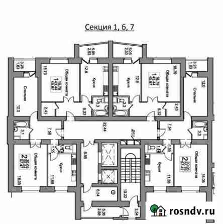 1-комнатная квартира, 46 м², 9/10 эт. на продажу в Домодедово Домодедово