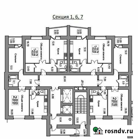 1-комнатная квартира, 46 м², 9/10 эт. на продажу в Домодедово Домодедово - изображение 1