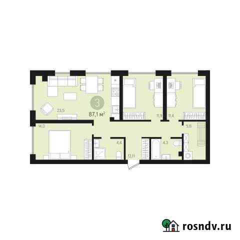 3-комнатная квартира, 87 м², 1/8 эт. на продажу в Сургуте Сургут