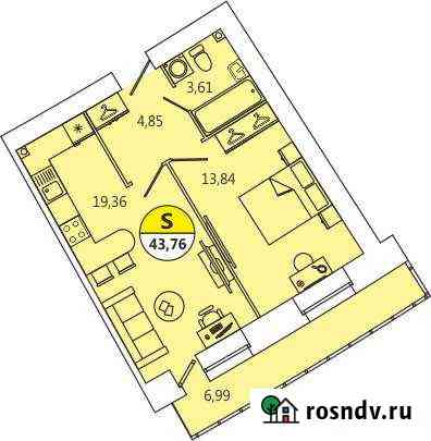 2-комнатная квартира, 44 м², 12/12 эт. на продажу в Северодвинске Северодвинск