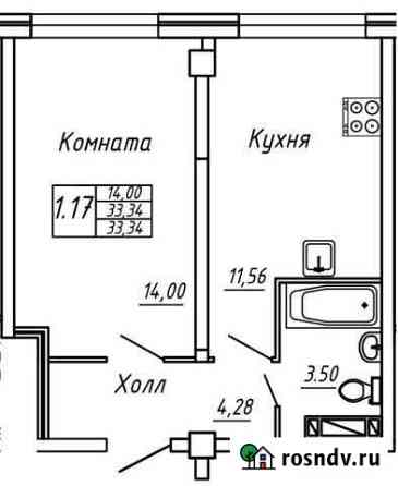 1-комнатная квартира, 33 м², 5/10 эт. на продажу в Вологде Вологда
