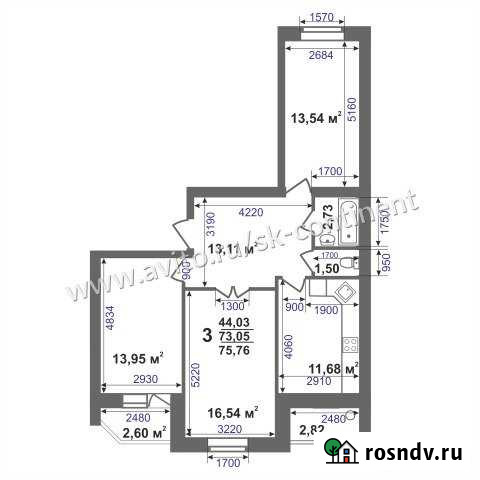 3-комнатная квартира, 75 м², 3/5 эт. на продажу в Коврове Ковров - изображение 1
