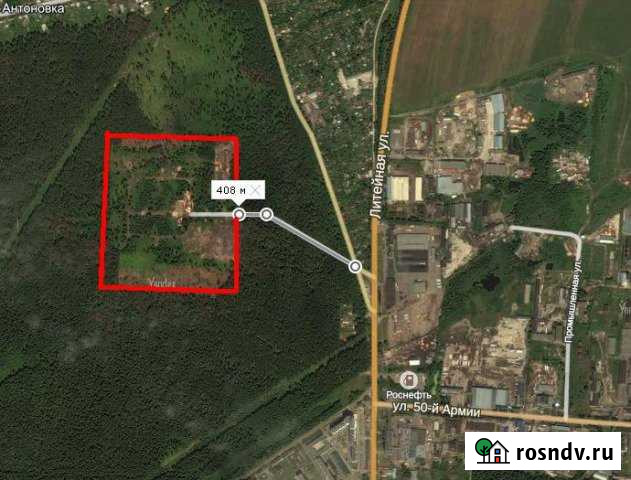 Участок промназначения 20 сот. в аренду в Брянске Брянск - изображение 1