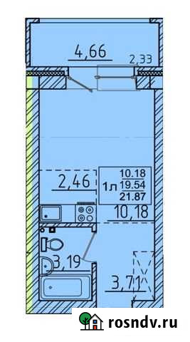 1-комнатная квартира, 24 м², 1/3 эт. на продажу в Маркове Маркова - изображение 1