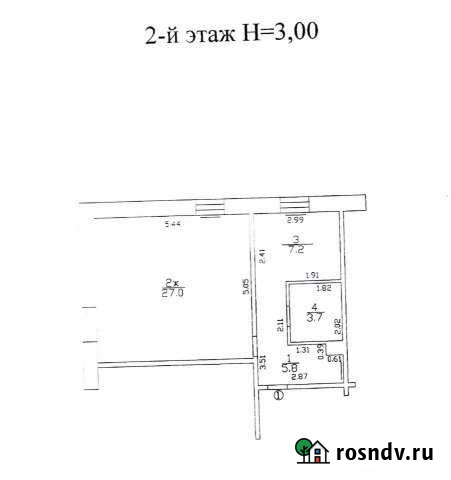 1-комнатная квартира, 43 м², 2/3 эт. на продажу в Мамоново Мамоново - изображение 1