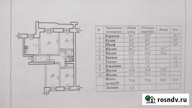 4-комнатная квартира, 75 м², 5/9 эт. на продажу в Воркуте Воркута - изображение 1