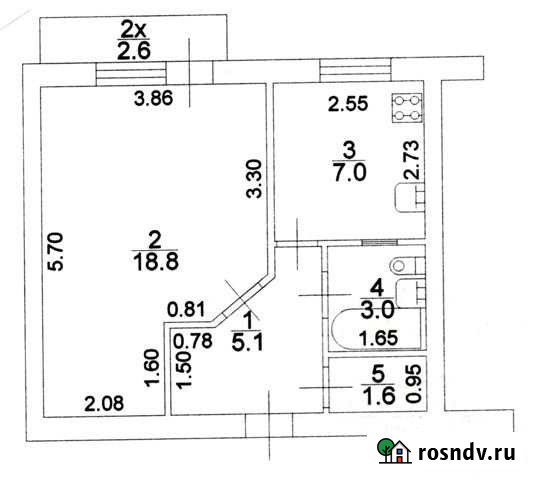 1-комнатная квартира, 35 м², 6/9 эт. на продажу в Шахтах Шахты - изображение 1
