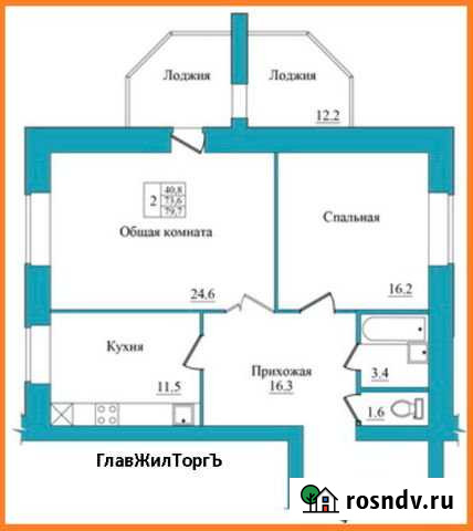 2-комнатная квартира, 79 м², 4/5 эт. на продажу в Пскове Псков - изображение 1