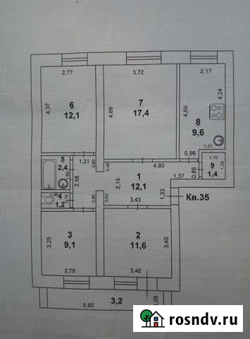 4-комнатная квартира, 80 м², 2/5 эт. на продажу в Козьмодемьянске Козьмодемьянск - изображение 1