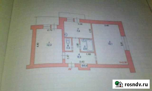 2-комнатная квартира, 50 м², 5/5 эт. на продажу в Прохладном Прохладный - изображение 1