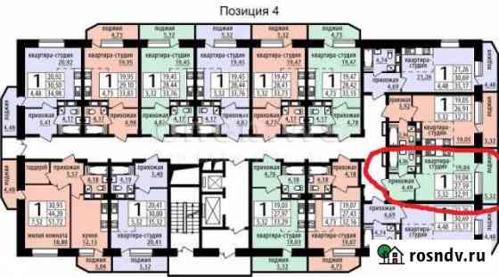 Квартира-студия, 34 м², 6/16 эт. на продажу в Чебоксарах Чебоксары