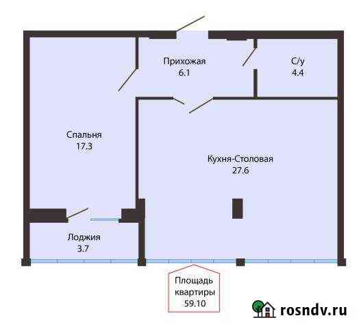 2-комнатная квартира, 59 м², 16/17 эт. на продажу в Ставрополе Ставрополь