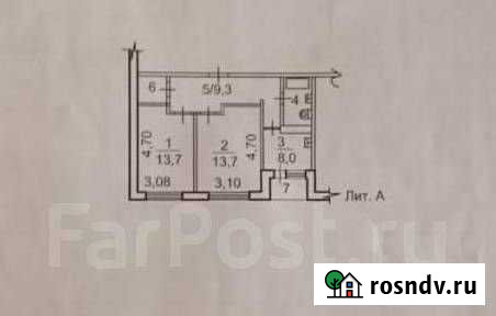 2-комнатная квартира, 52 м², 1/9 эт. на продажу во Владивостоке Владивосток - изображение 1