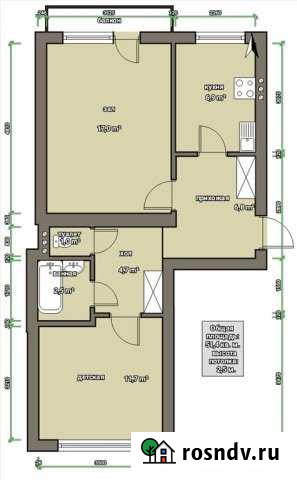 Комната 17 м² в 2-ком. кв., 2/5 эт. на продажу в Магнитогорске Магнитогорск - изображение 1